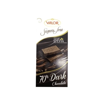Picture of VALOR STEVIA DARK CHOCLATE 100GR